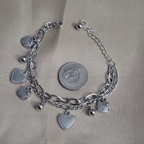Sanrio Hello Kitty silver charm bracelet - Picture 3 of 4